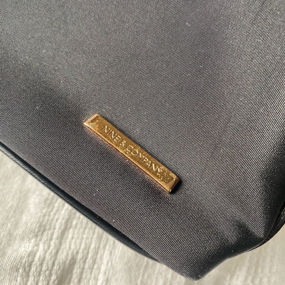 Nine & Co. Y2K style mini shoulder bag. Inside zip pocket. Compact style. Black. - Picture 2 of 7